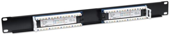 Pannello Patch UTP 16 posti RJ45 cat. 5E - immagine 3