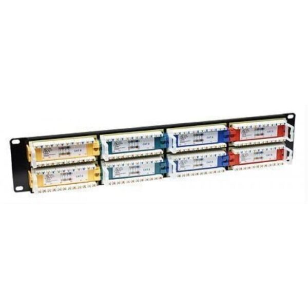 Pannello Patch UTP 48 Porte Cat.6 Codifica Colorata - immagine 4