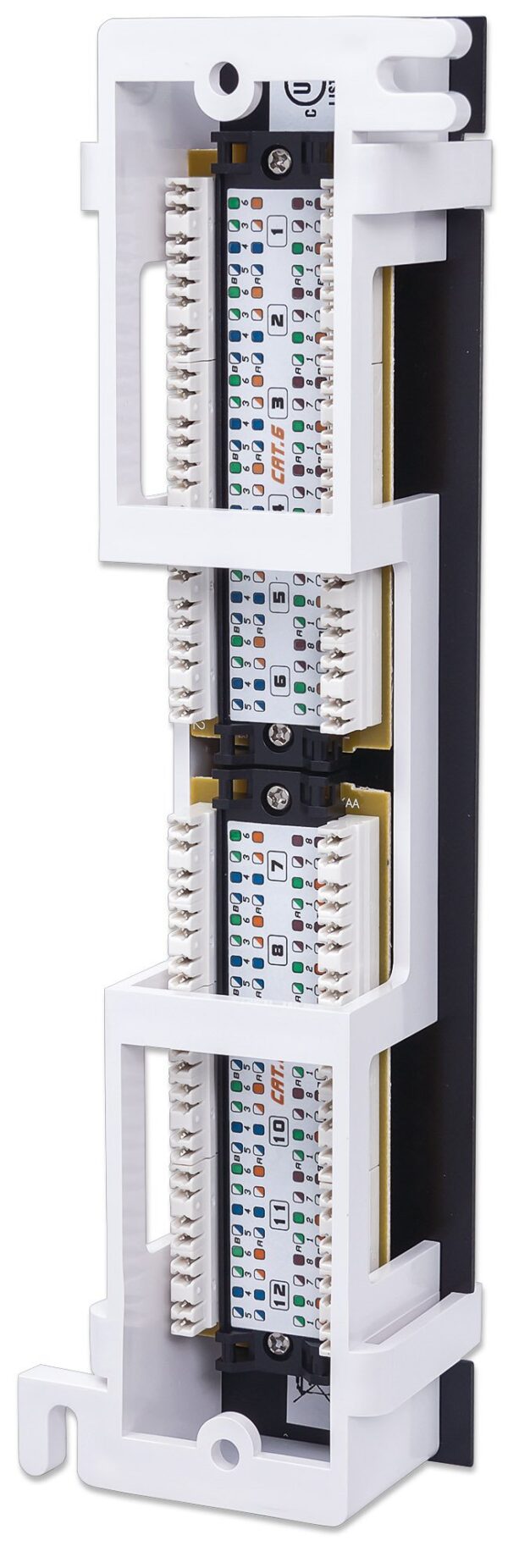 Pannello Patch 12 Porte UTP Cat6 Installazione a Muro - immagine 4