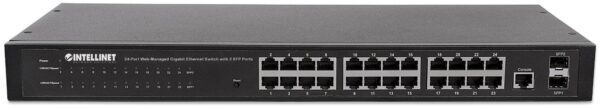 Switch 24 porte Web-Managed Gigabit Ethernet con 2 porte SFP - immagine 4