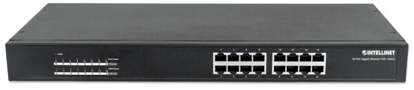 Switch Gigabit 16 Porte Ethernet PoE+ Nero - immagine 4
