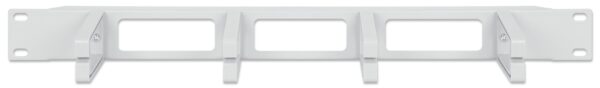 Pannello Passacavi 19'' 4 anelli in plastica 1U Grigio - immagine 3