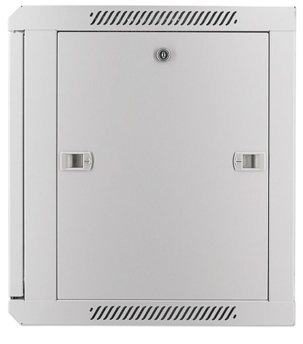 Armadio Rack 19'' a muro 9 unità sezione unica prof. 450 Grigio - immagine 4