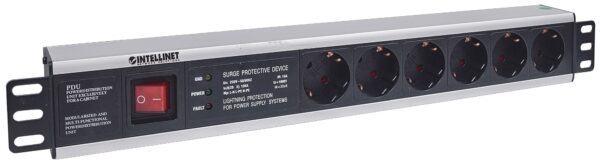 Multipresa per Rack 19'' 6 posti Spina Schuko Angolata 1.5U - immagine 4