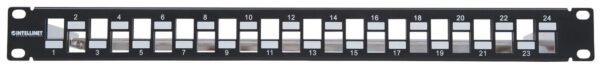 Pannello Patch Slim 1HE 24 Posti  Keystone Senza Frutti Nero - immagine 4