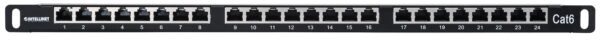 Pannello Patch 24 posti 19'' 0.5U Cat6 FTP Nero - immagine 4