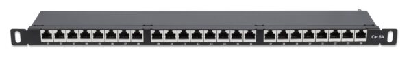 Pannello Patch 24 Posti 19'' 0.5U Cat6a Schermato Nero - immagine 4