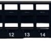 Pannello Patch Modulare Senza Frutti 24 Posti 1U Nero - immagine 3