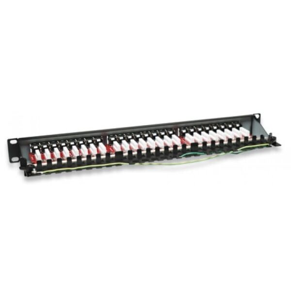 Pannello Patch STP 24 Posti RJ45 cat. 6A - immagine 4