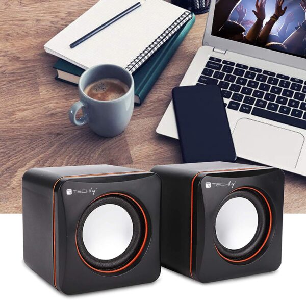 Set Altoparlanti Multimediali per Notebook e PC USB 2.0 e Jack 3,5 mm - immagine 4