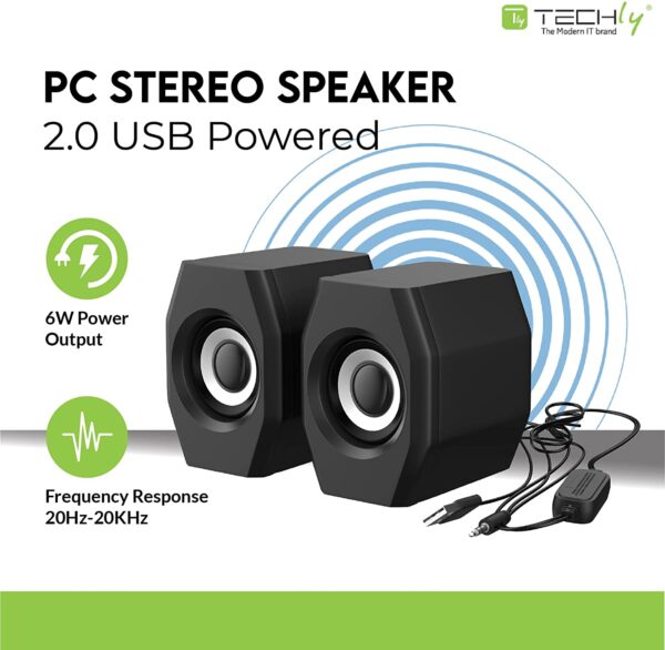 Set Altoparlanti per Notebook e PC USB 2.0 Jack 3,5mm Controllo Volume - immagine 4