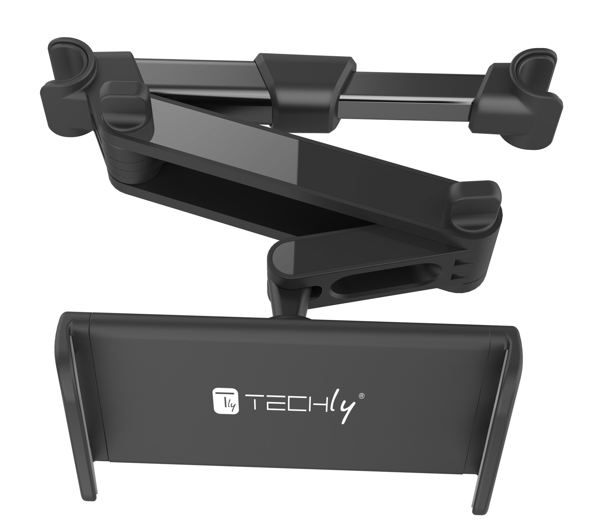 Supporto Tablet Smartphone Estensibile per Poggiatesta auto Rotazione 360° - immagine 4
