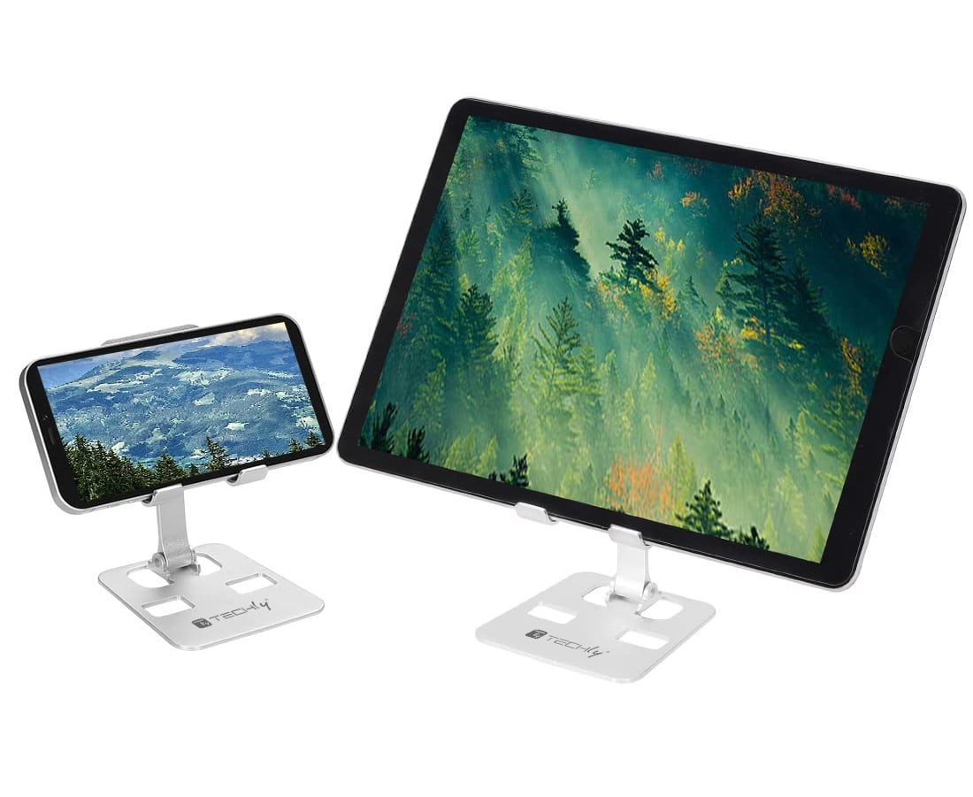 Supporto Universale Porta Smartphone e Tablet Regolabile e Pieghevole - immagine 3