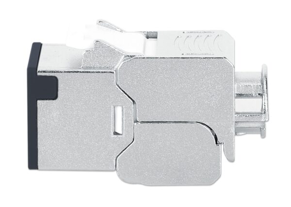 Frutto Keystone RJ45 Cat.6A 10G Slim STP Toolless Nero - immagine 5