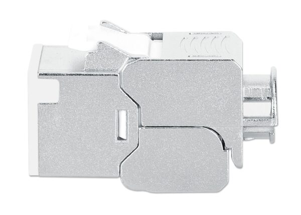 Frutto Keystone RJ45 Cat.6A 10G Slim STP Toolless Bianco - immagine 5