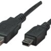 Cavo USB 2.0 A maschio/mini B 5 pin maschio 3 m Nero