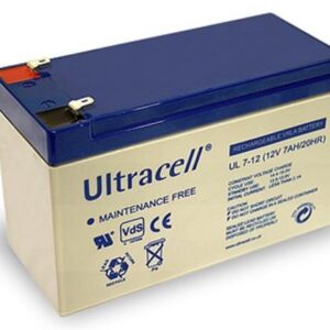 Batteria Ricaricabile 12V 7Ah Ultracell UL7-12(Faston 187 - 4.8 mm)
