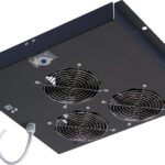 Gruppo 3 Ventole Soffitto con Termostato per Armadi Rack