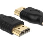 Adattatore HDMI Micro-D Femmina a HDMI-A Maschio Nero