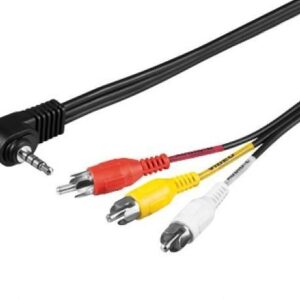 Cavo audio Video Videocamera - 3RCA a 1 Jack 3.5 mm 1,5 Mt