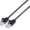 Cavo patch di rete Cat6 UTP Slim  1 m Nero