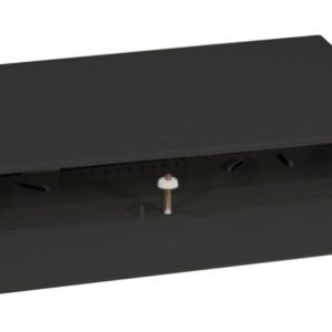 Box Ottico Versione Scorrevole 1U Senza Pannello Frontale Nero