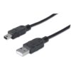 Cavo USB 2.0 OTG A maschio/Mini B maschio 1,8 mt