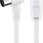 Cavo Antenna TV M/F 5m Angolato 90&deg;