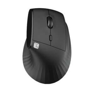 Mouse Ergonomico RGB Wireless + USB 2.4G Nero