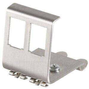 Adattatore per Moduli Keystone 2xRJ45 per guida DIN