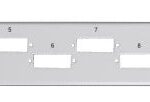 Pannello di distribuzione 12 bussole SC Duplex / LC Quad 1U Grigio
