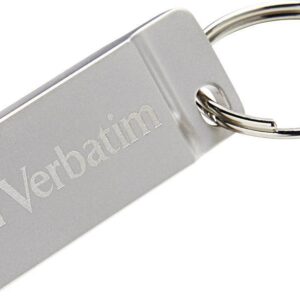 Mini Memoria USB Verbatim con Portachiavi 32GB Silver