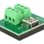 Adattatore Mini USB Femmina Terminal Block 6 pin
