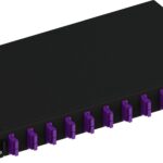 Cassetto Ottico 19'' Scorrevole con 12 Bussole SC Duplex Multimodale OM4 Nero