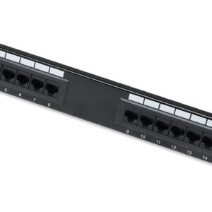 Pannello patch UTP 16 posti RJ45 cat. 6