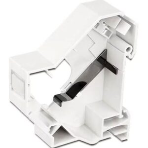 Adattatore su barra DIN per modulo RJ45 Keystone Schermato