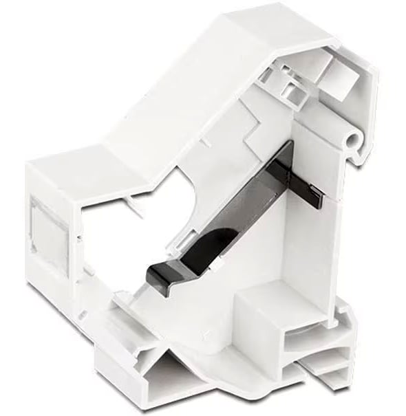 Adattatore su barra DIN per modulo RJ45 Keystone Schermato