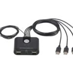 Switch di Condivisione Periferiche USB 2.0 a 4x4 porte, US424
