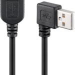 Cavo USB 2.0 A maschio angolato/A femmina 0,15 m