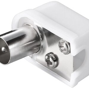 Connettore Cavo Antenna TV Maschio Angolato 9.5 mm