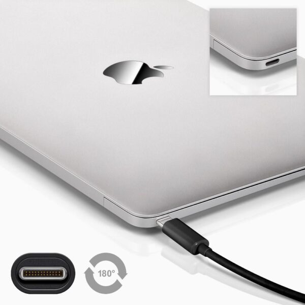 Cavo USB3.0 A Maschio USB-C Maschio 0,15m Nero - immagine 4