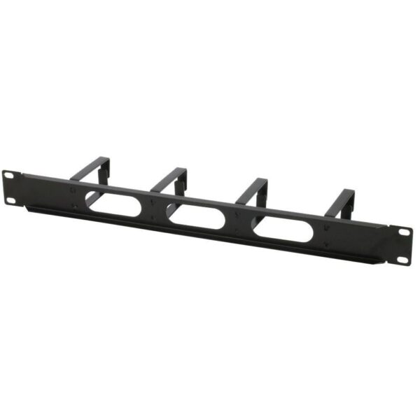 Pannello Passacavi 4 Anelli Lunghi 3 Fori 1U Nero - immagine 4