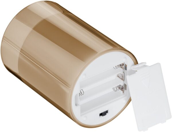Set di 3 Candele a LED in Vera Cera in Vetro con Timer Oro - immagine 5