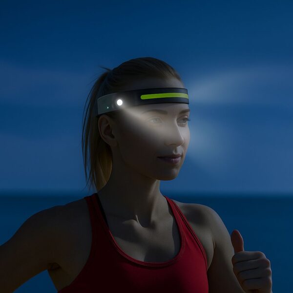 Lampada Frontale con Torcia e Striscia LED con Sensore e Ricarica USB-C™ - immagine 5