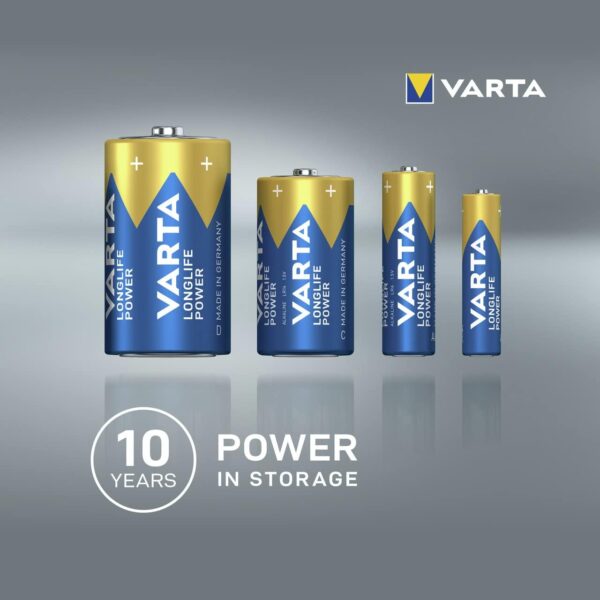 Blister 2 Batterie 1.5V Longlife Power Alcalina C Mezza Torcia - immagine 4