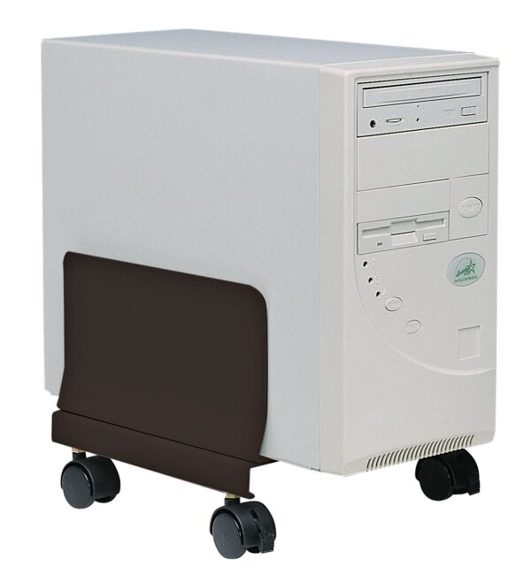 Supporto per PC in Acciaio con Ruote Nero - immagine 5