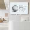 Lavagna Magnetica in Vetro Bianco 88x120 cm - immagine 5