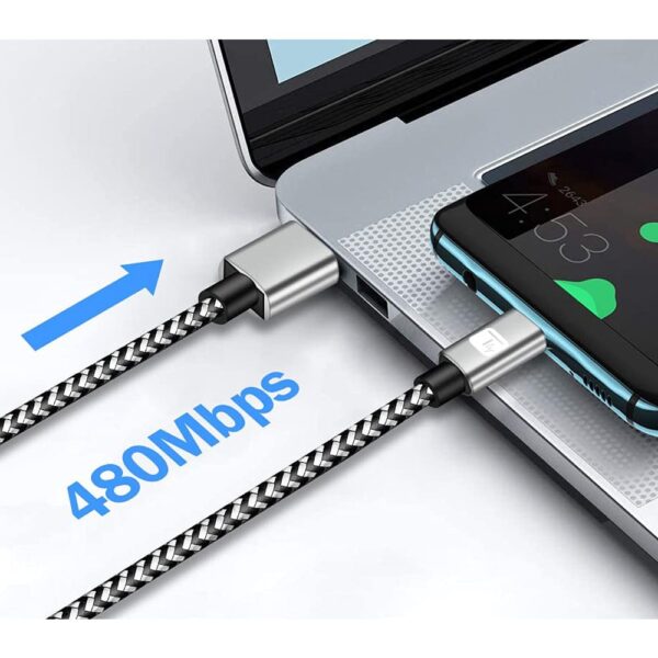 Cavo USB A Maschio 2.0 / USB-C™ Maschio 3A 0,5 m Alluminio - immagine 5