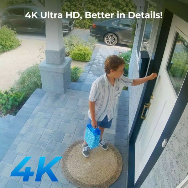 Videocamera di Sorveglianza 4K 8MP Argus PT Ultra con Pannello Solare, BWPT4K04SP64 - immagine 5