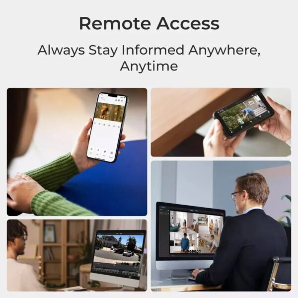 Kit Videosorveglianza NVR PoE 8CH 2TB HDD e 4 Telecamere di Sicurezza PoE, PS2KB02-8 - immagine 5